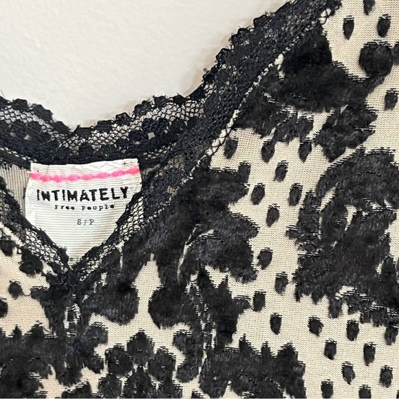 Free People Bodycon Dress Size Small Tan Black Velvet Victorian Goth Whimsygoth - Picture 10 of 10